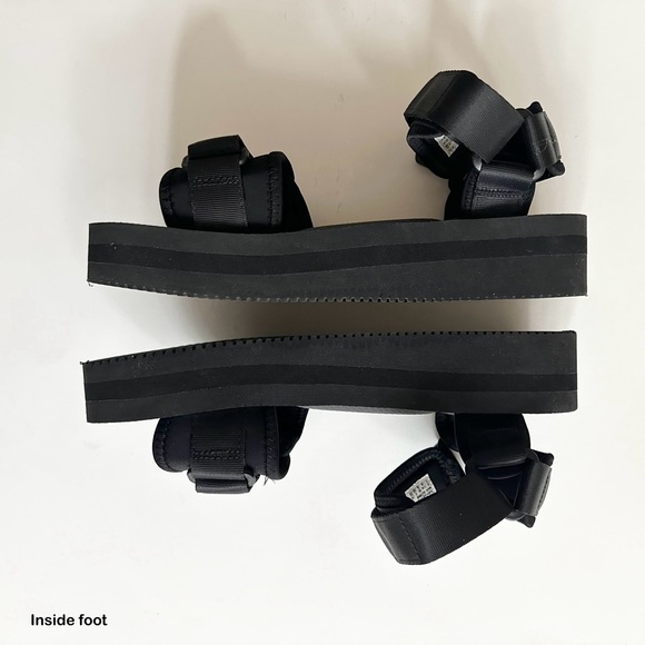 SUICOKE | CEL VPO PLATFORM SANDALS VIBRAM RUBBER SOLES (BLACK) LIGHTWEIGHT HYPE - Picture 8 of 15